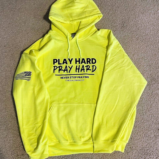 Play Hard Pray Hard Faith Hoodie